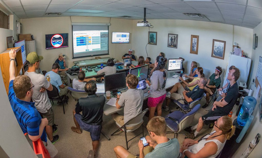 Playbook review meeting in NEEMO Mission Control