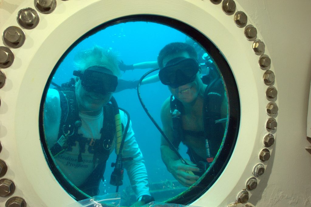 NEEMO Founder and Program Manager Bill Todd and Chief of the Astronaut Office Chris Cassidy visit Aquarius