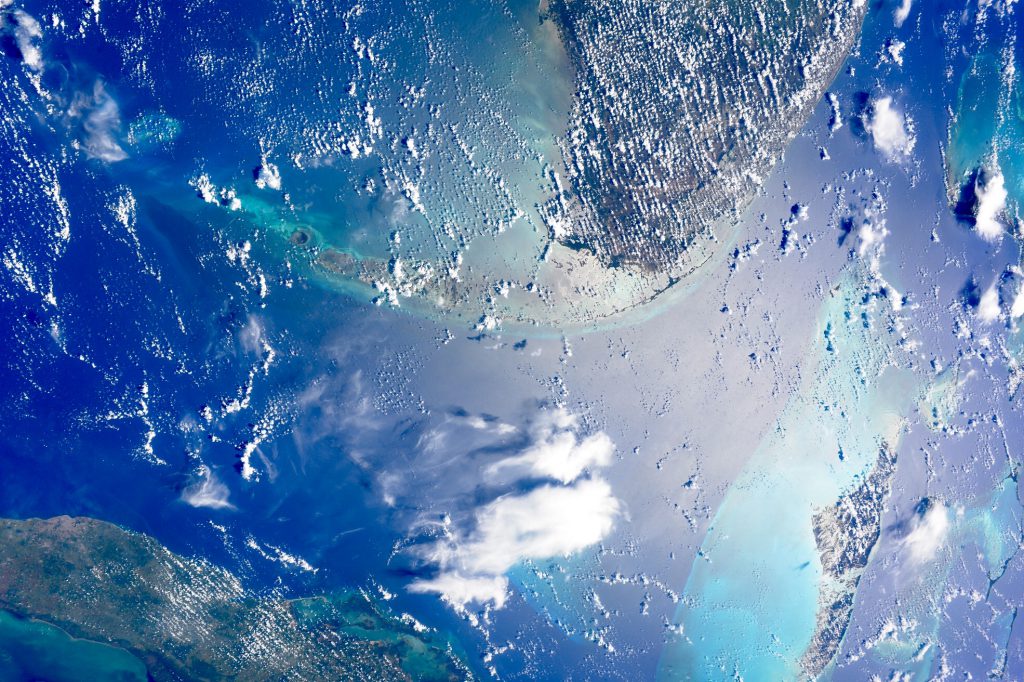 Astronaut Takuya Onishi sent the NEEMO 21 team this spectacular ISS view of the Florida Keys