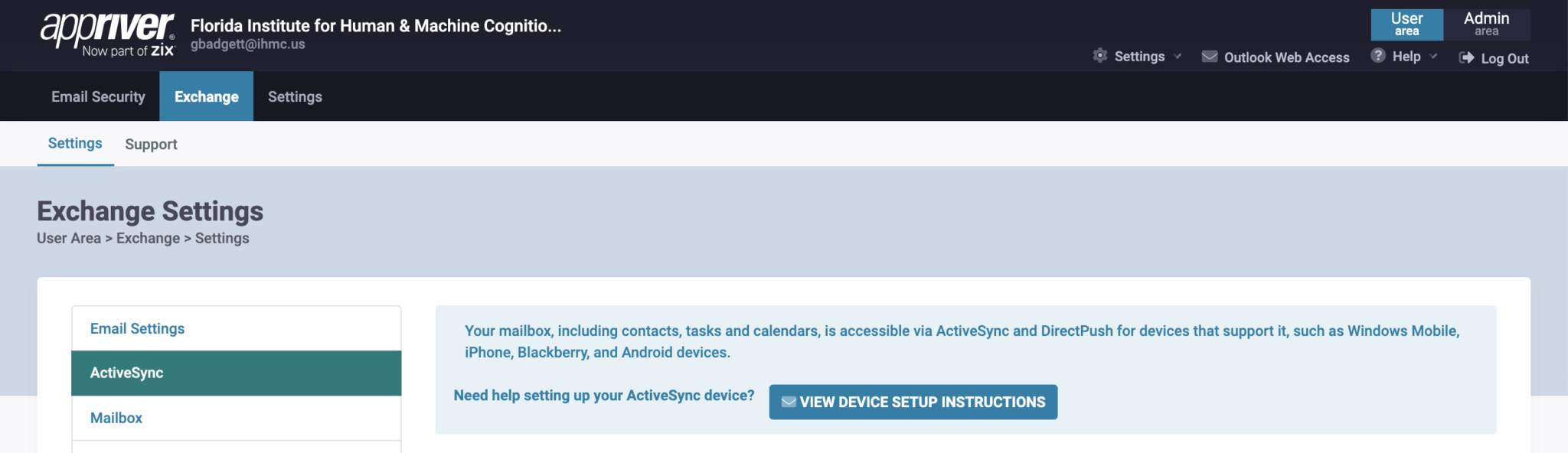 appriver-email-setup-mobile - IHMC | Institute for Human & Machine ...