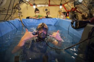Dr. Jeff Phillips dive mask test