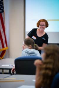 Meredith Yeager at Science Saturday