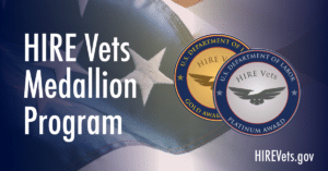 HIRE Vets Medallion award